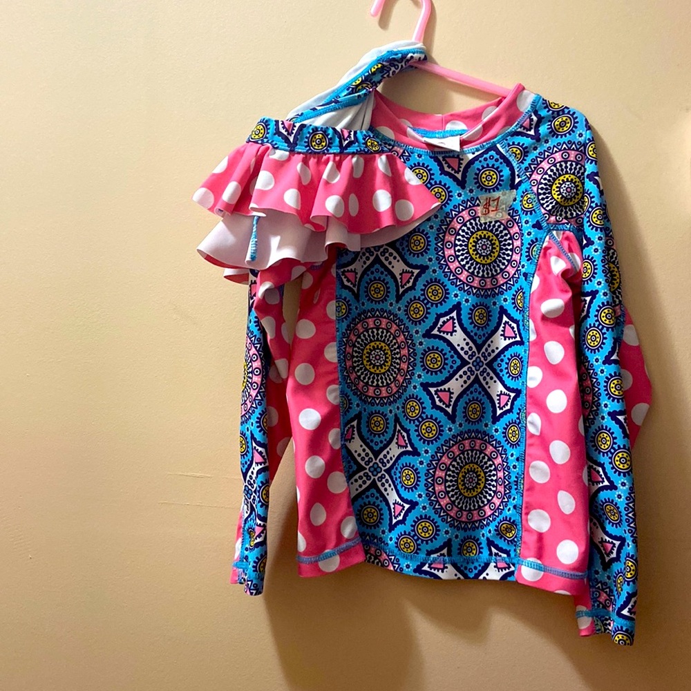 Ruffle girl brand beach set